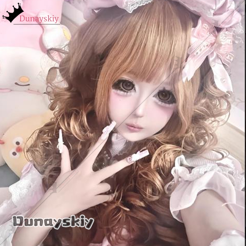 Anime Cosplay Wig Heat Resistant - วิกผมคอสเพลย์ YiNuo*Cosplay Messiah Complex Gyaru แบบเต็มศีรษะ