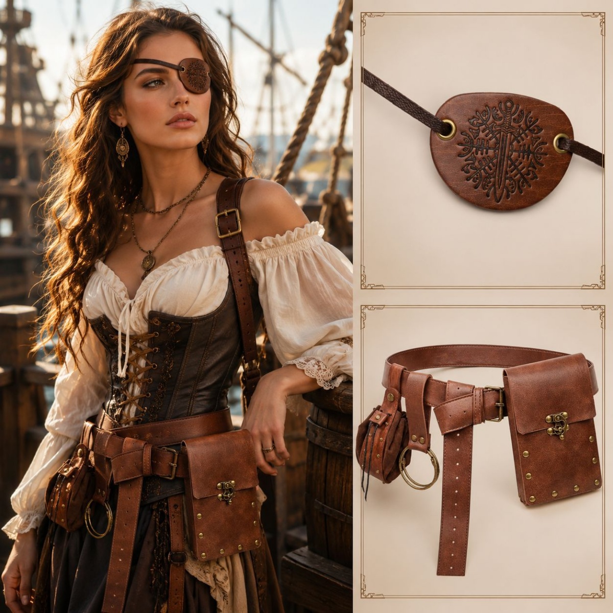 เข็มขัดสไตล์ย้อนยุคยุคกลาง, กร - Costumes บทวิจารณ์และราคา