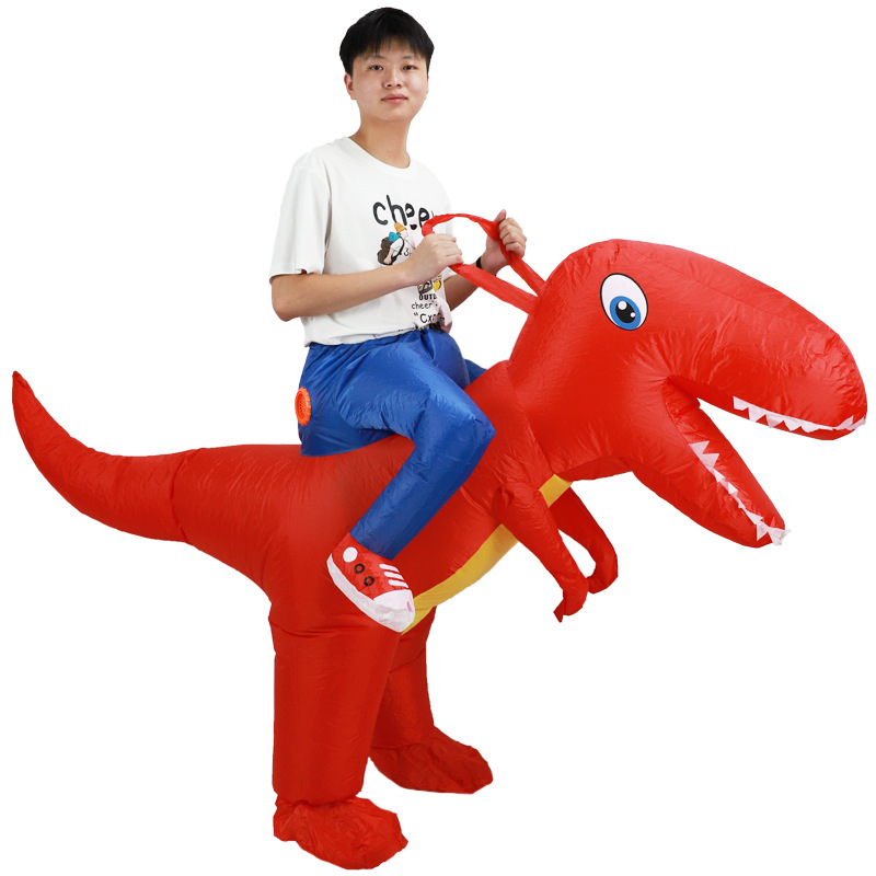 ชุดไดโนเสาร์เป่าลมสีเขียวสำหรั - Inflatable Dinosaur Costume Adult บทวิจารณ์และราคา