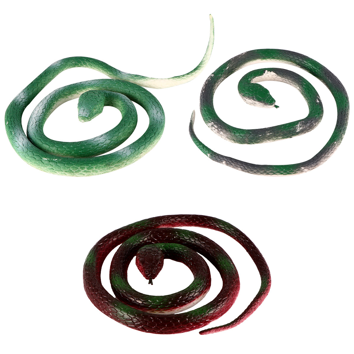 3 ชิ้น งูยางจำลองสมจริง อุปกรณ - Prank Toys บทวิจารณ์และราคา